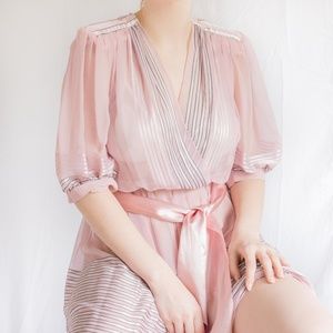 Vintage Sheer Pink Dress